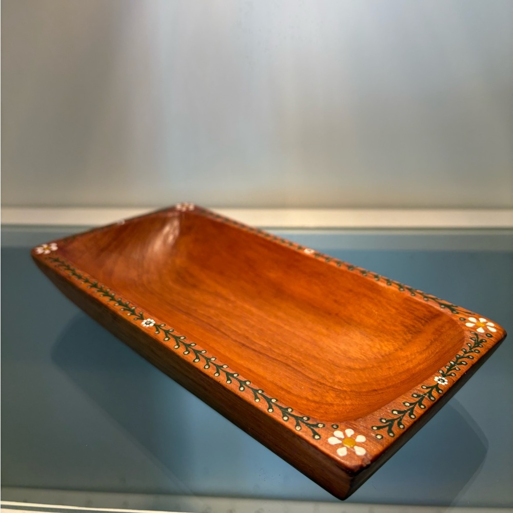Hand Painted Wooden Decorative Tray